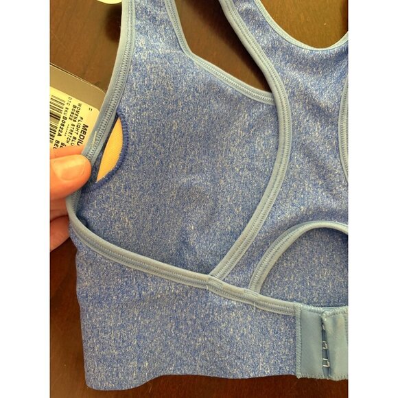 Champion NWT Stretch Jersey Racerback Sports Bra in Light Blue Size Medium - Picture 6 of 8